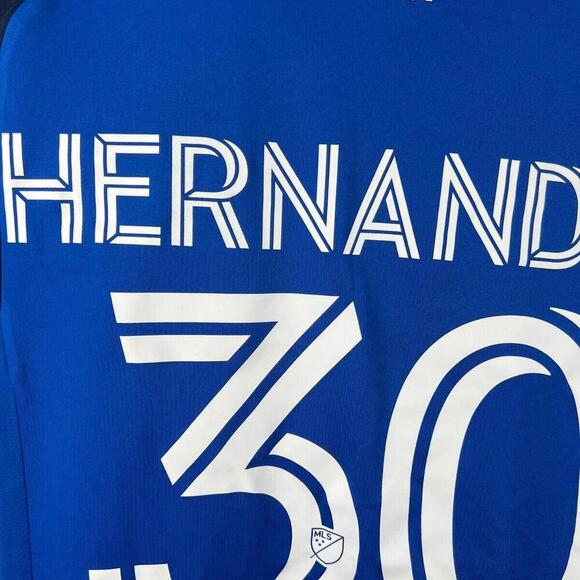 🔥 FC Cincinnati 2024 Adidas Home Jersey - Hernández #30 - Men's S - MLS Soccer - Picture 4 of 9